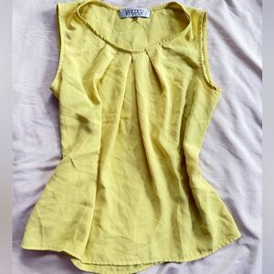 Vintage Yellow Flowy Top